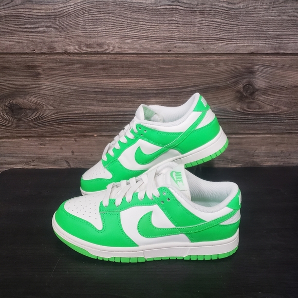 Nike Shoes - New Nike Dunk Low Neon Green Sneakers Womens Size 6.5 Streetwear Casual Everyday